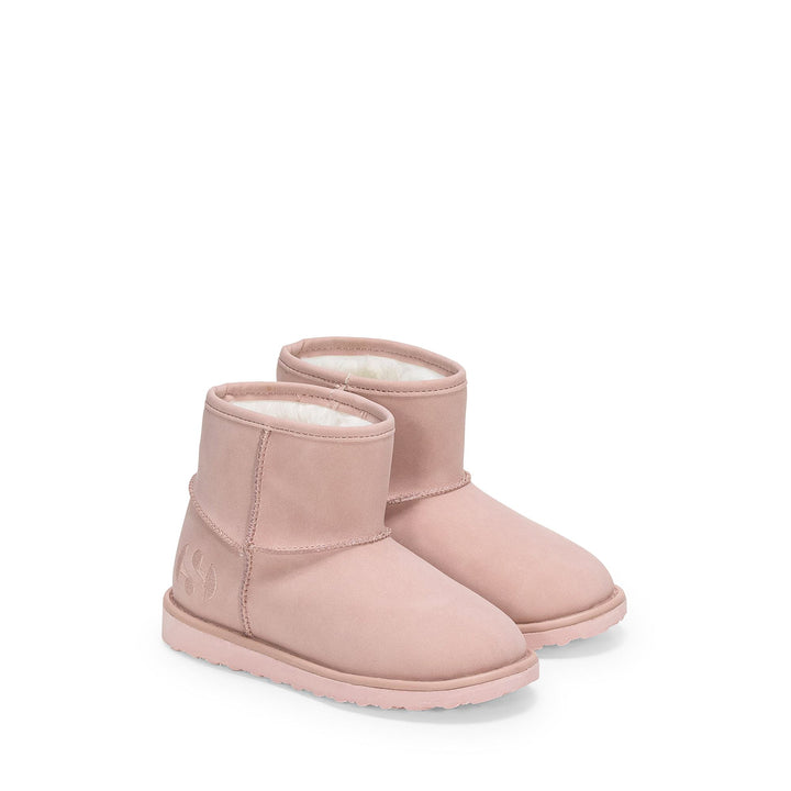 Botas rosas hasta el tobillo para niños con parte superior de nobuk 2