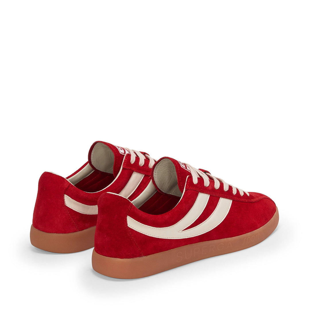 Unisex Red Sneakers with Suede Upper main
