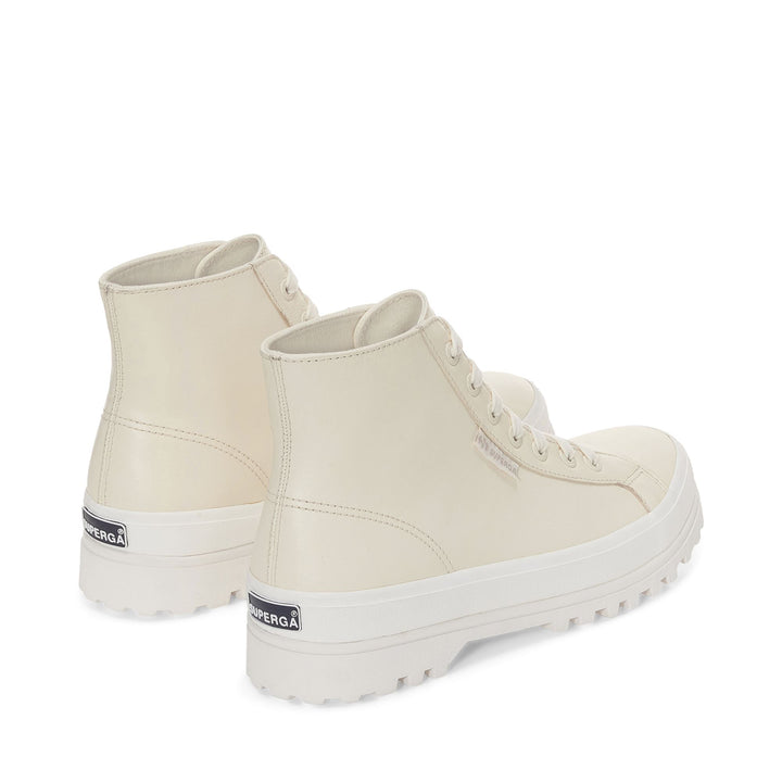 Unisex Beige Ankle Boots with Nappa Leather Upper 3
