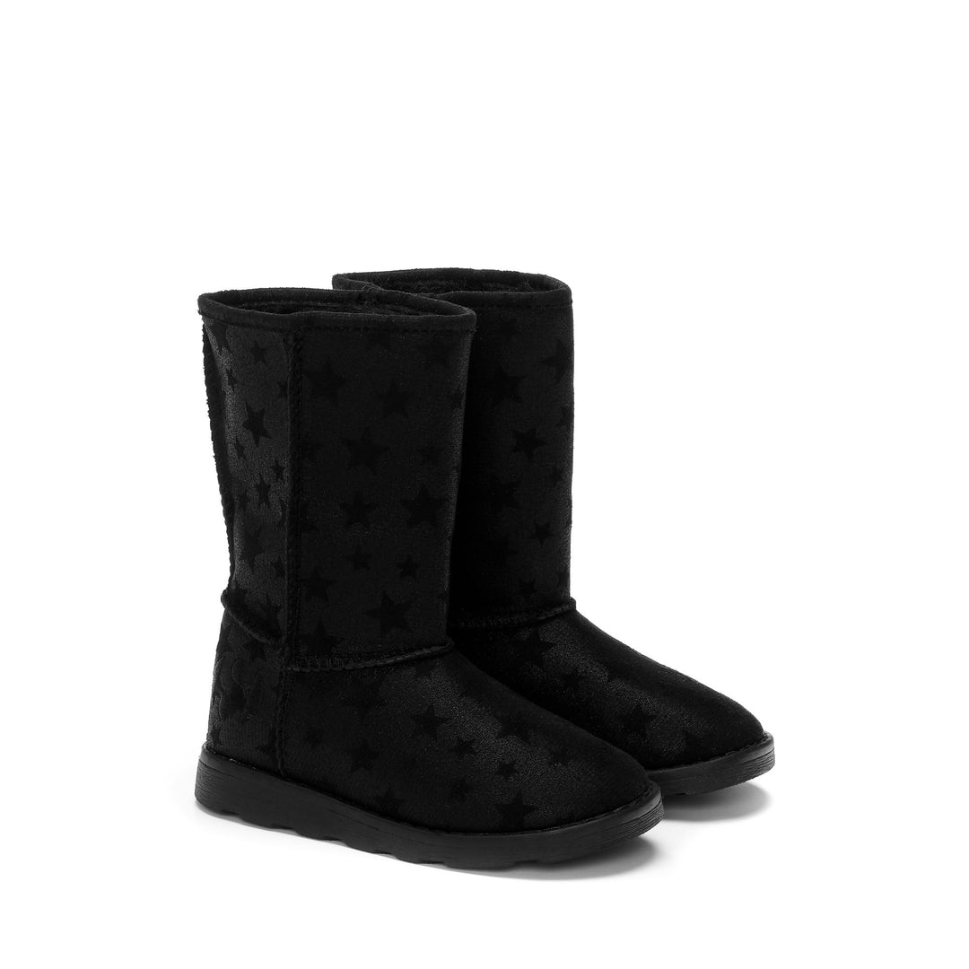 Girl's Ankle Boots Black with Microfibre Upper main