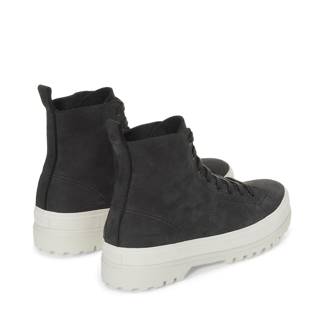 Schwarze Unisex-Stiefeletten mit Obermaterial aus Nubukleder main