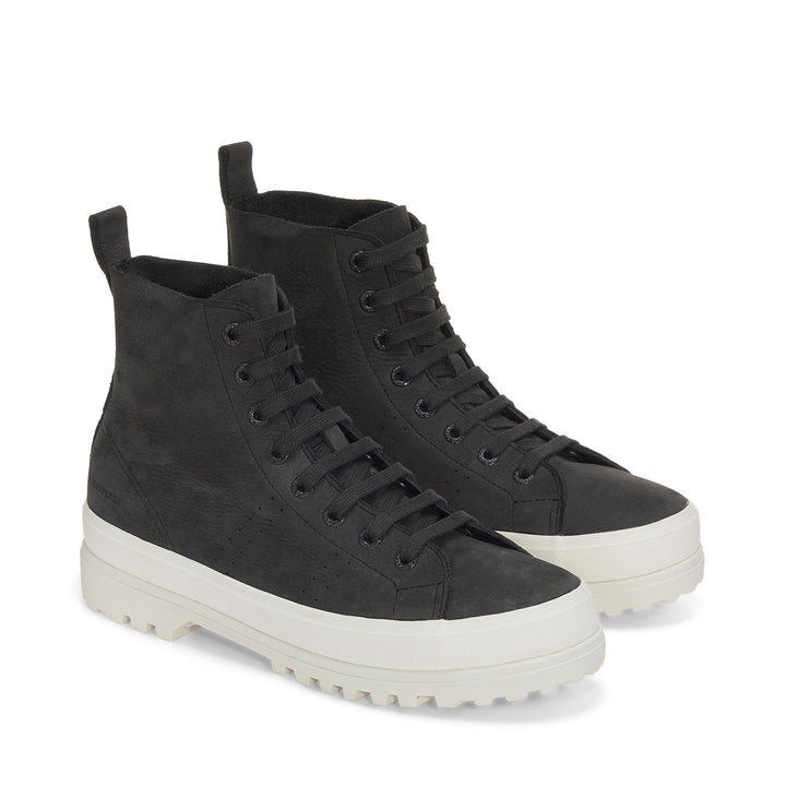 Schwarze Unisex-Stiefeletten mit Obermaterial aus Nubukleder 2