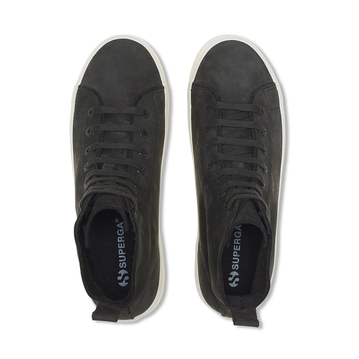 Schwarze Unisex-Stiefeletten mit Obermaterial aus Nubukleder 4