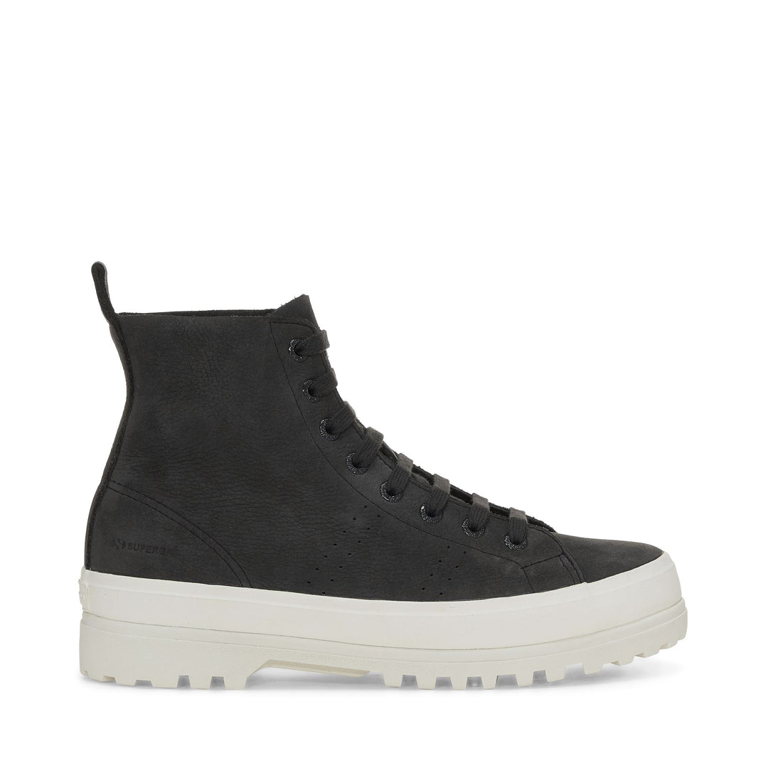 Unisex Black Ankle Boots with Nubuck Leather Upper 01