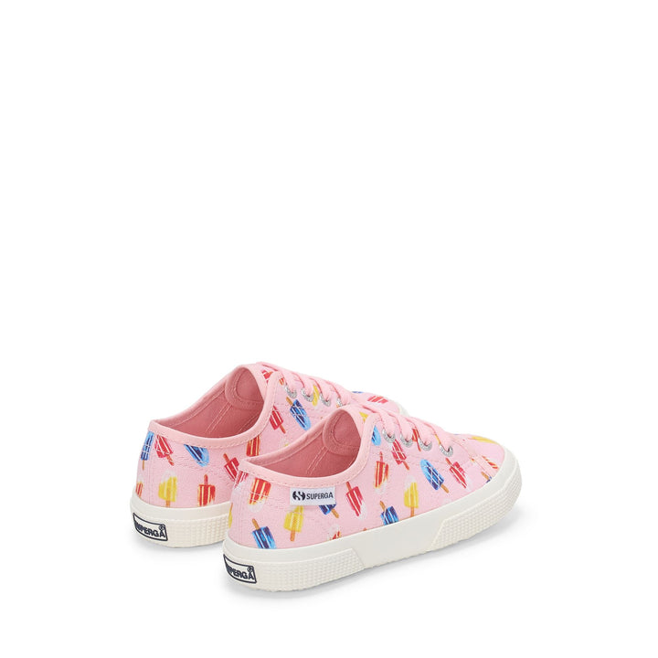 Children's Low Cut Sneakers in Pink with Cotton Upper 3