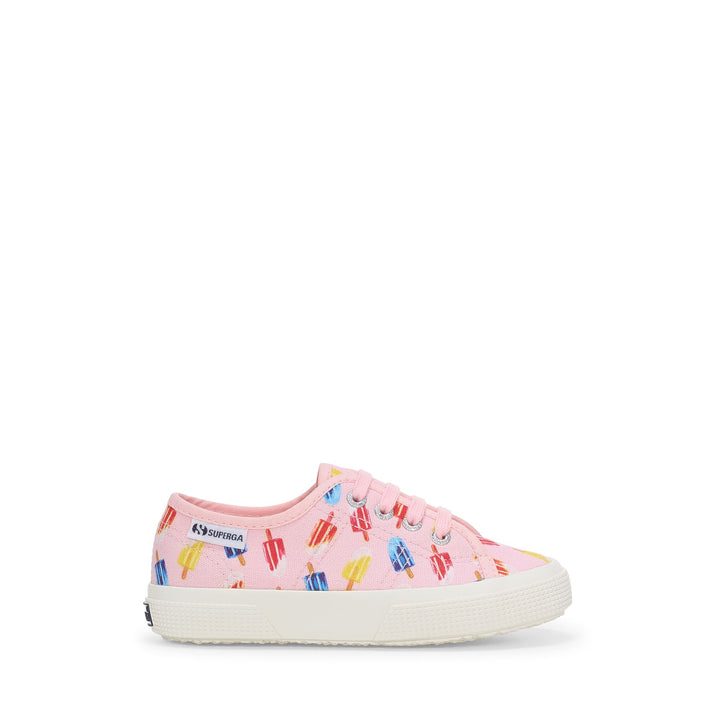 Children's Low Cut Sneakers in Pink with Cotton Upper 1