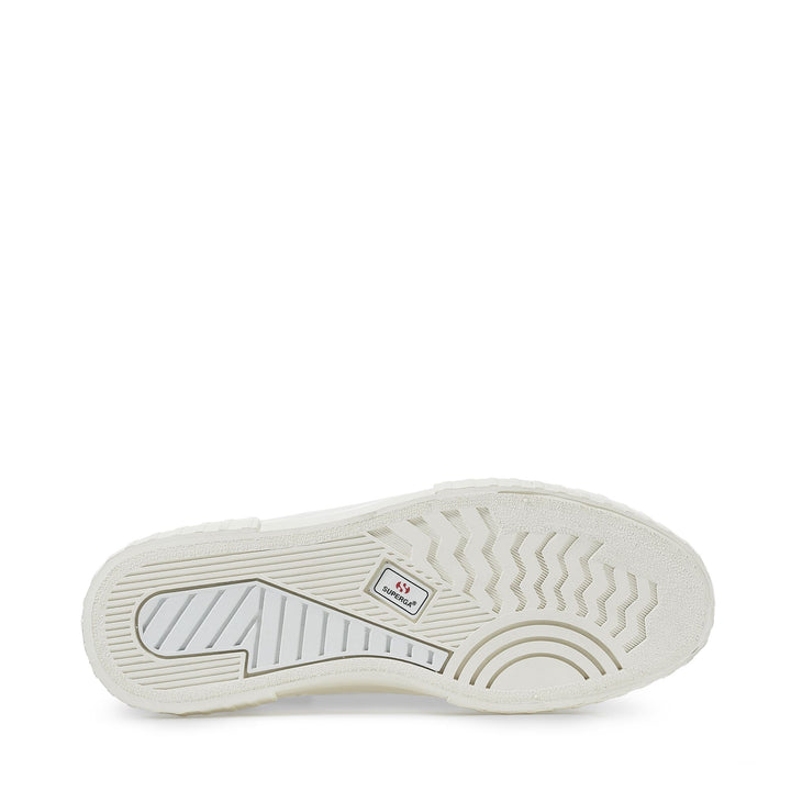 Woman's Platform White Sneakers with Cotton Upper 5