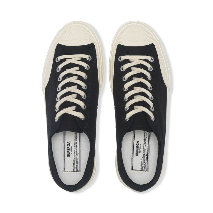 Baskets basses unisexes noires avec tige en coton 4