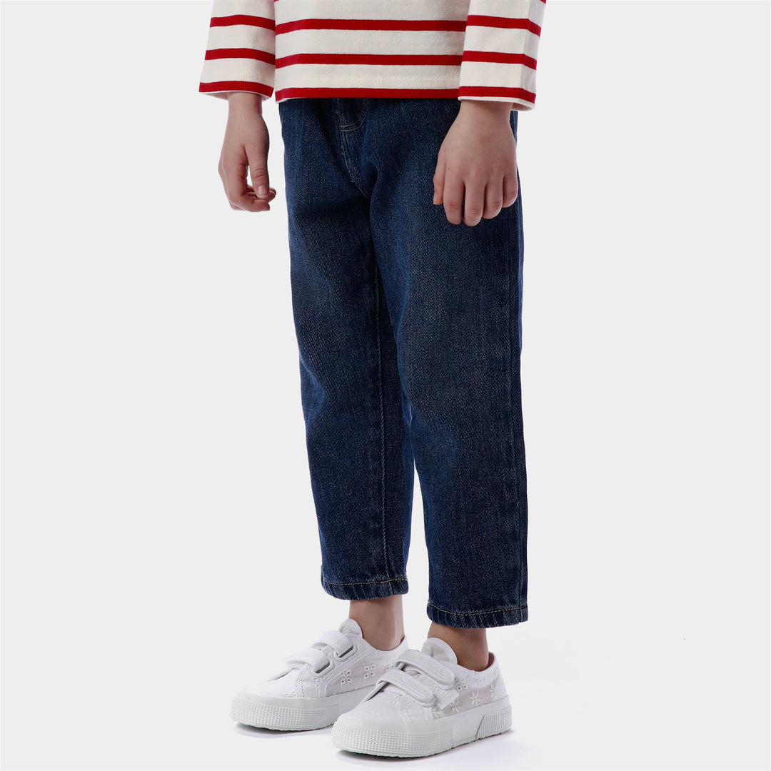 Girl's White Low Cut Sneakers with Cotton Upper main