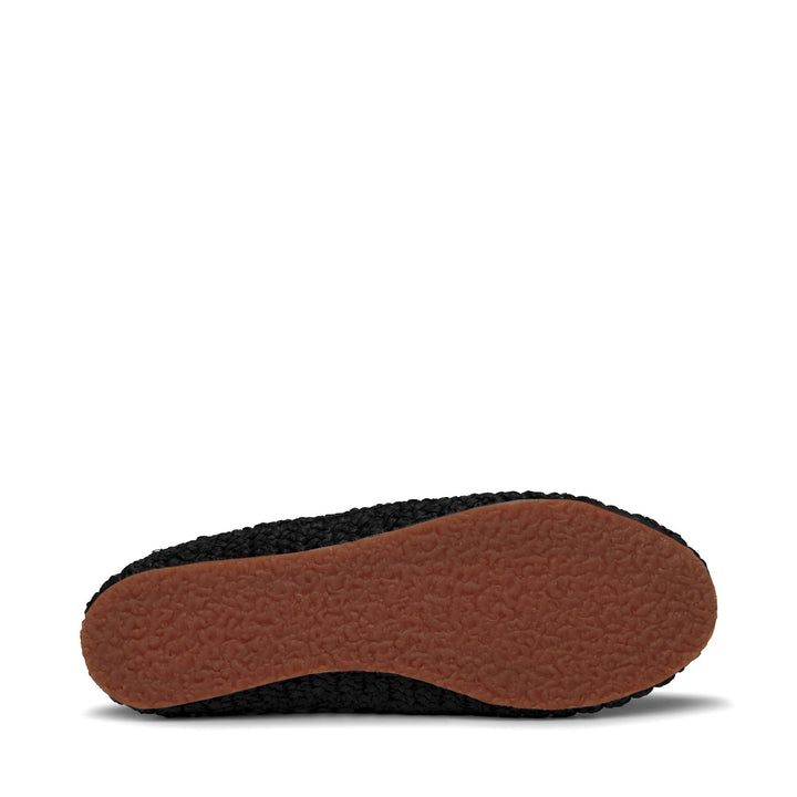 Ballerines noires pour femme avec empeigne en raphia crocheté 5