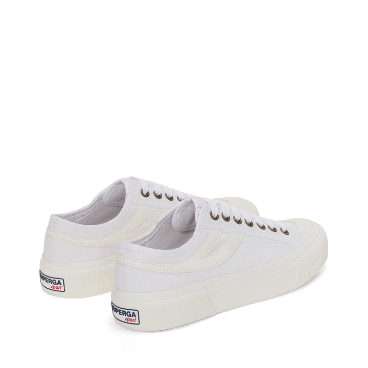 Baskets unisexes blanches avec tige en toile 3