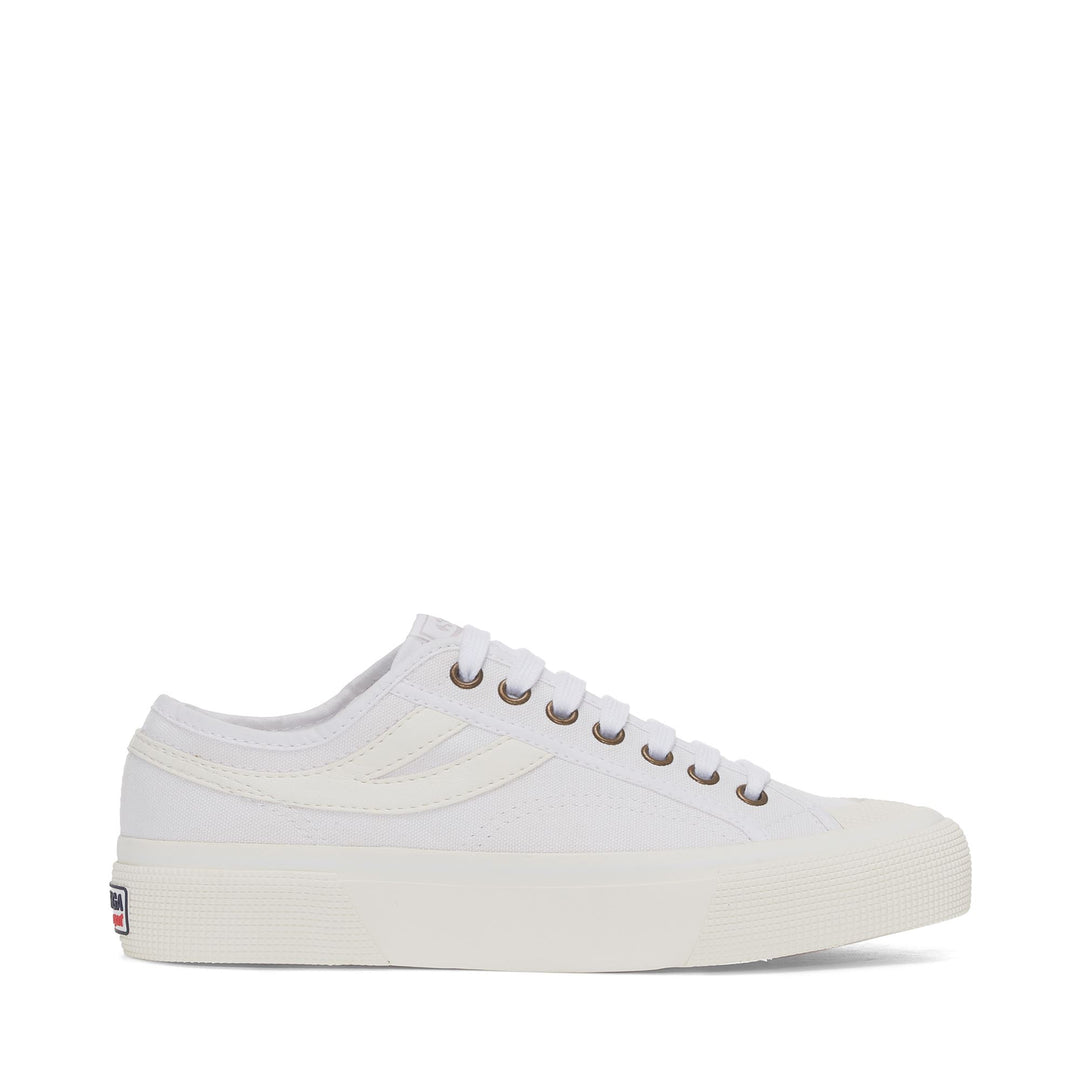 Unisex White Sneakers with Canvas Upper 01