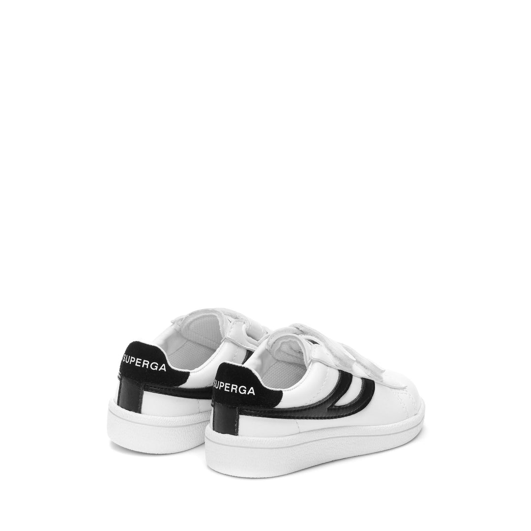 Zapatillas blancas de corte bajo para niños con parte superior sintética main