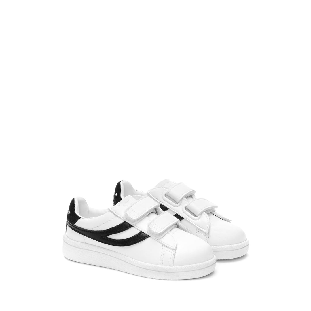 Zapatillas blancas de corte bajo para niños con parte superior sintética main