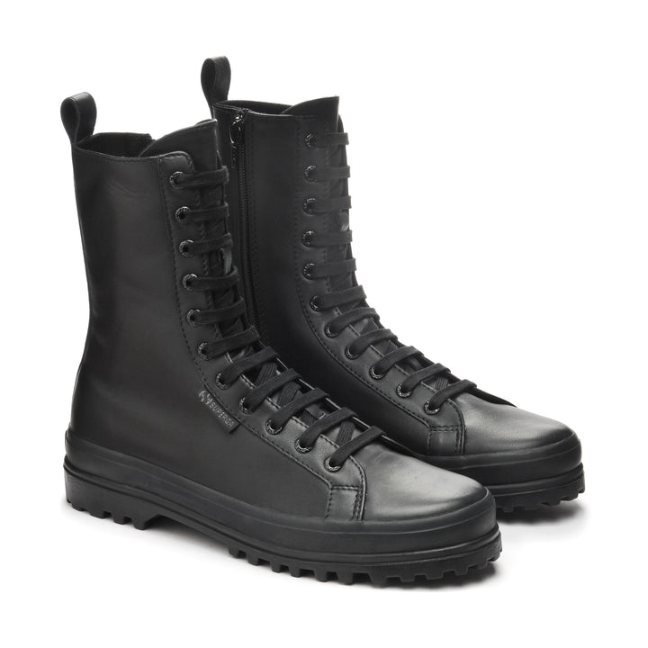 Woman's Ankle Total Black Boots with Nappa Upper 2