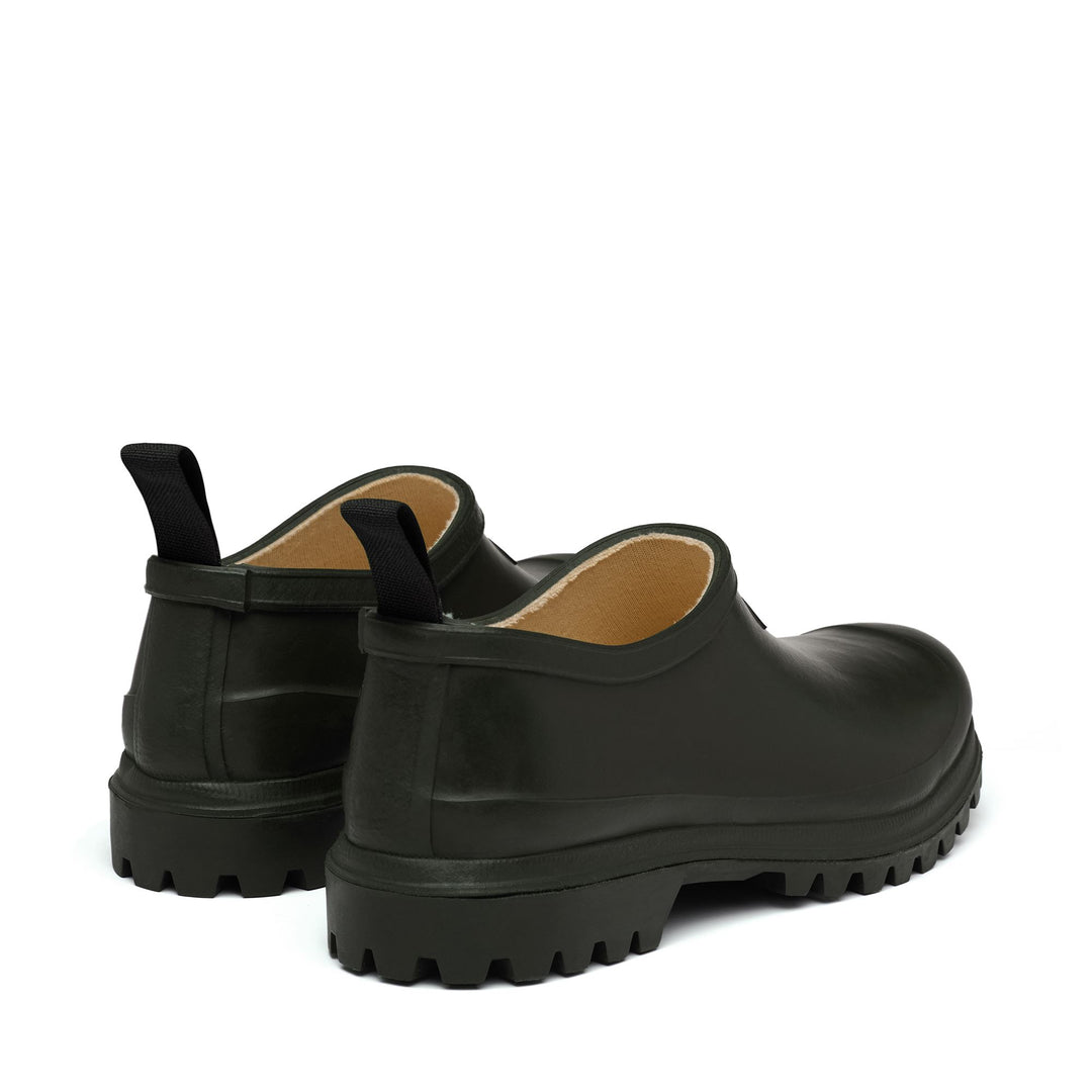 Low Cut Unisex Rubber Green Mules with Cotton Lining main