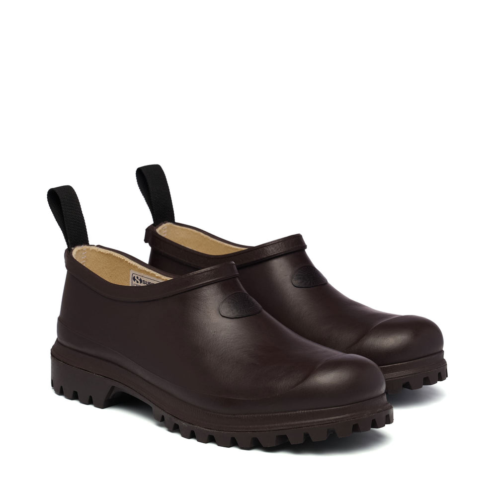 Low Cut Rubber Boots Unisex Brown Color 02