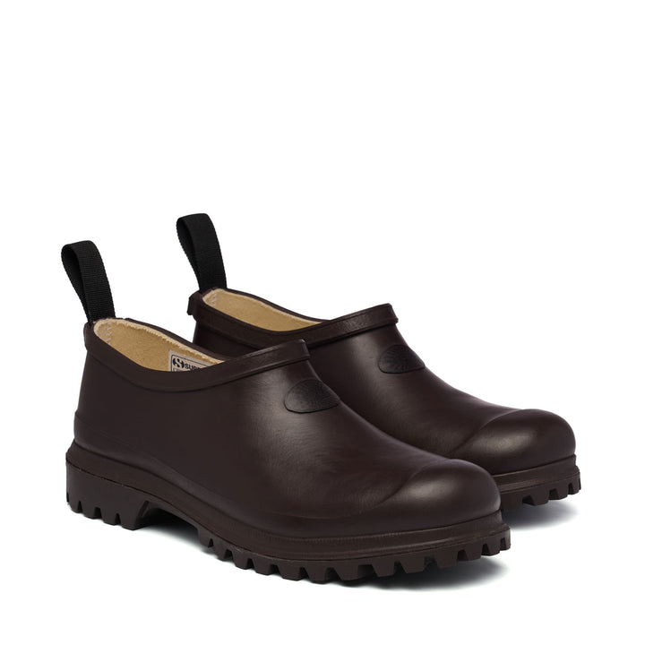 Bottes basses en caoutchouc unisexes de couleur marron 2