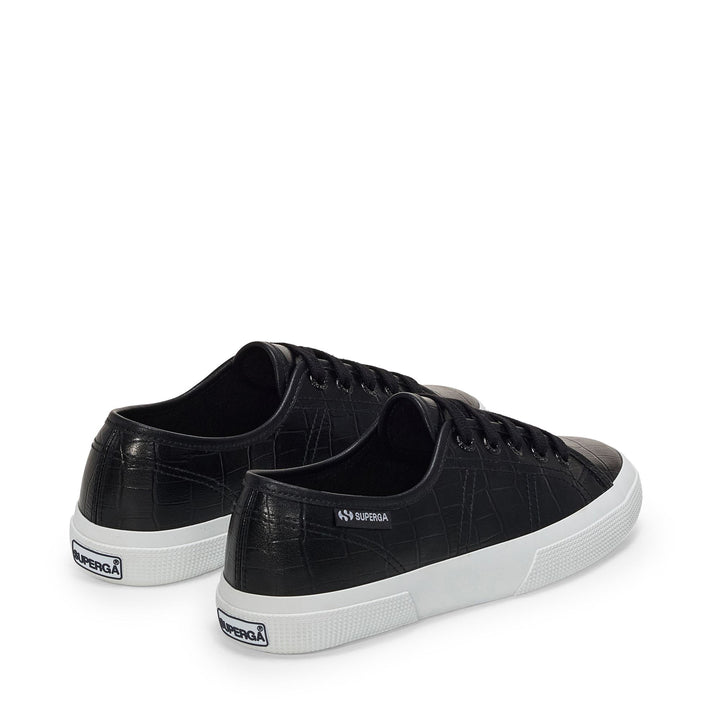 Zapatillas negras de corte bajo para mujer con parte superior sintética 3