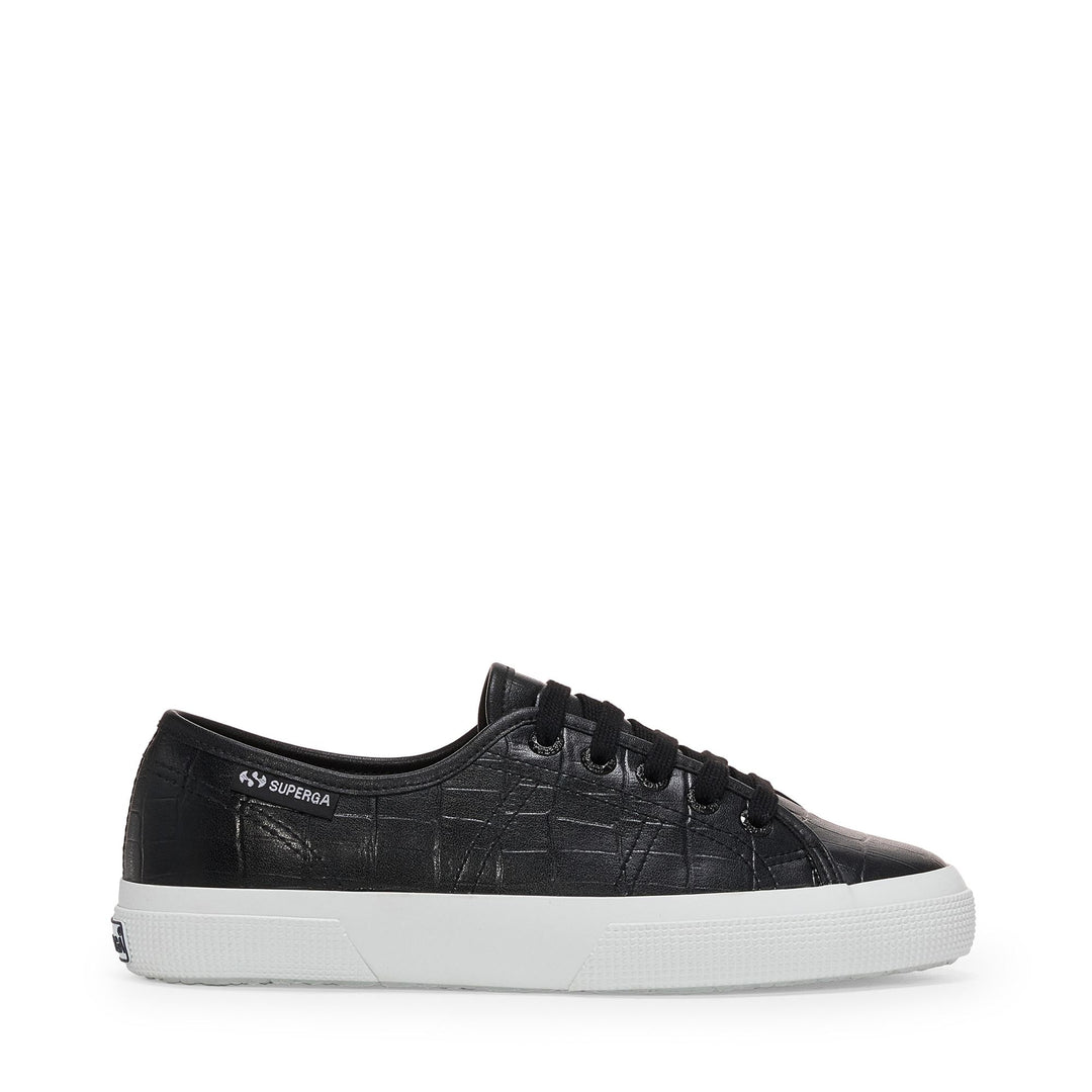Woman's Low Cut Black Sneakers with Synthetic Upper 01