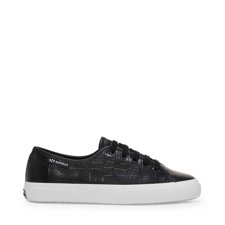 Zapatillas negras de corte bajo para mujer con parte superior sintética 1