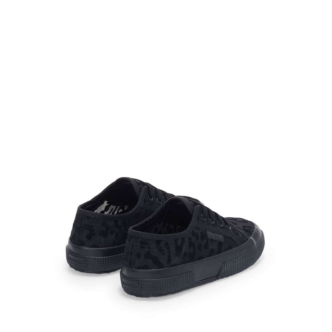 Baskets basses noires pour fille avec empeigne en mesh main