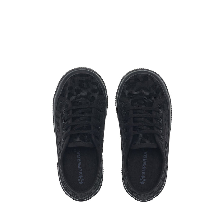 Baskets basses noires pour fille avec empeigne en mesh 4