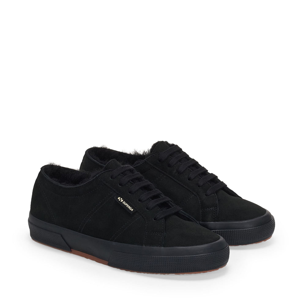 2750 SHEARLING - Le Superga - Low Cut - Woman - Full Black-Black 02