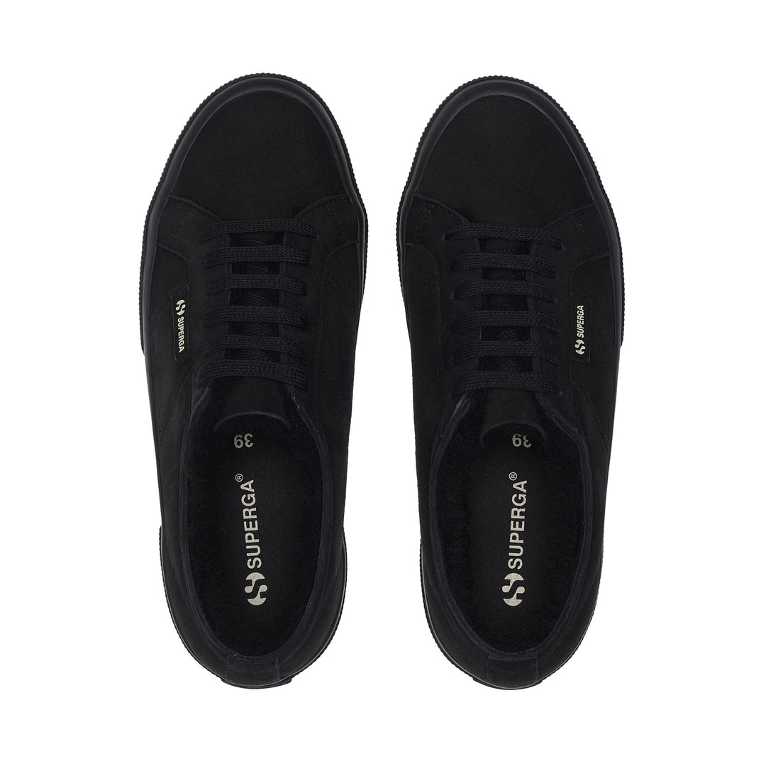 2750 SHEARLING - Le Superga - Escote Bajo - Mujer - Full Black-Black main