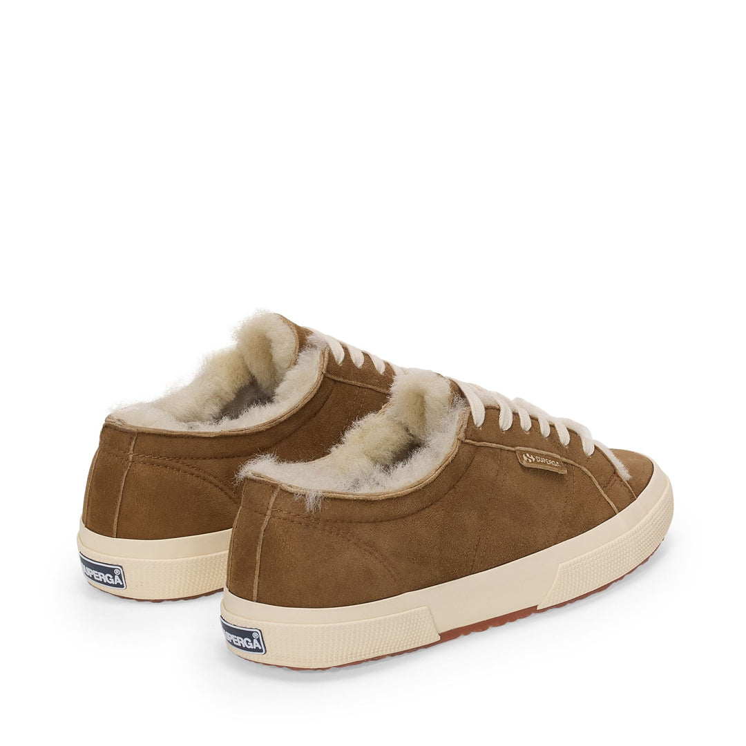 2750 SHEARLING - Le Superga - Scollatura Bassa - Donna - Brown Curcuma-FOff White main
