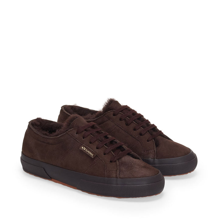 2750 SHEARLING - Le Superga - Escote Bajo - Mujer - Full Dk Chocolate-Brown Java 2