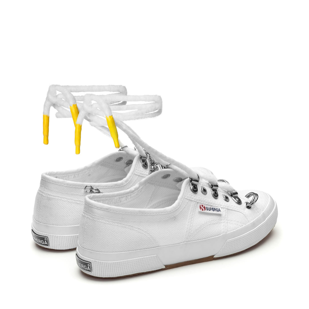 Baskets blanches classiques pour femme avec tige en coton main