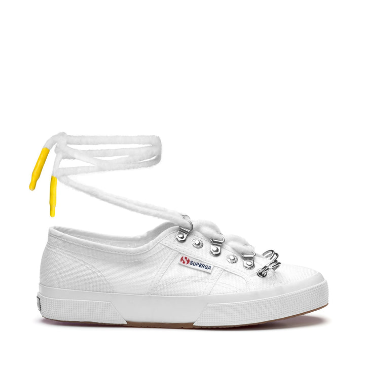 Baskets blanches classiques pour femme avec tige en coton 1