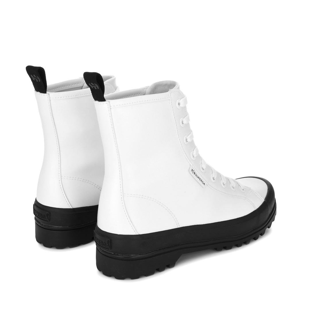 Woman's Ankle White Boots with Cotton Lining main