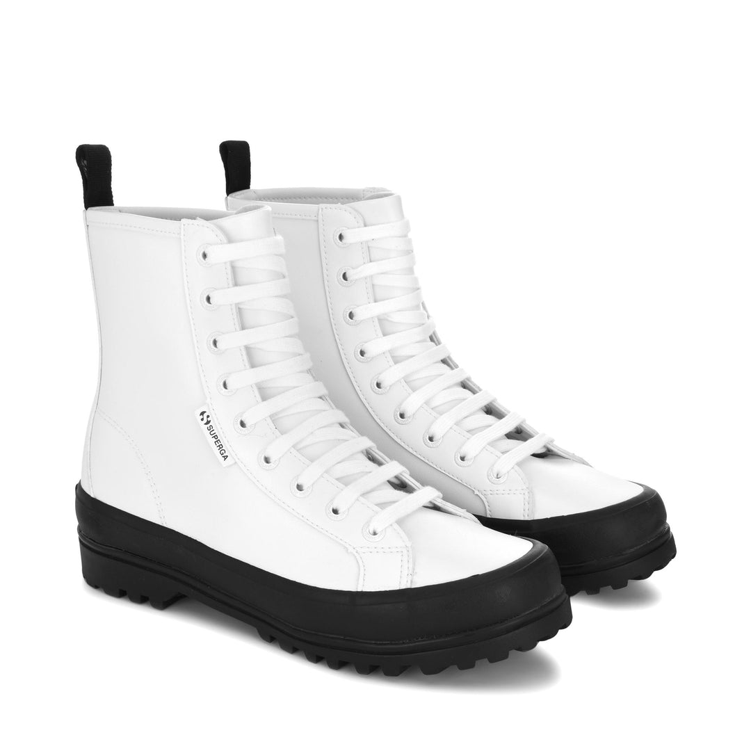 Woman's Ankle White Boots with Cotton Lining main