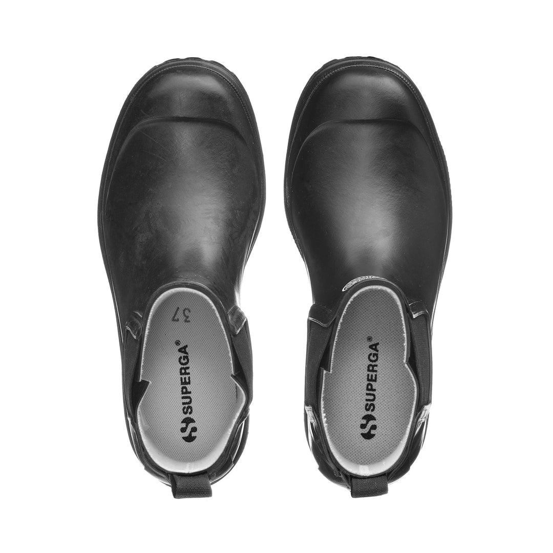Mid Cut Unisex Rubber Boots Black Color main