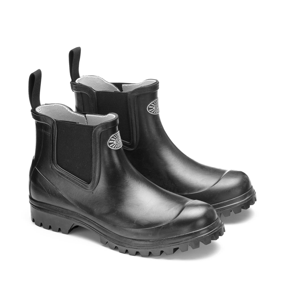 Mid Cut Unisex Rubber Boots Black Color 02