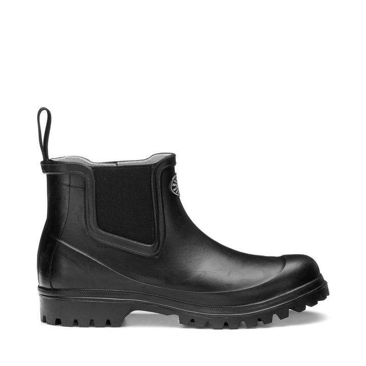 Mid Cut Unisex Rubber Boots Black Color 1