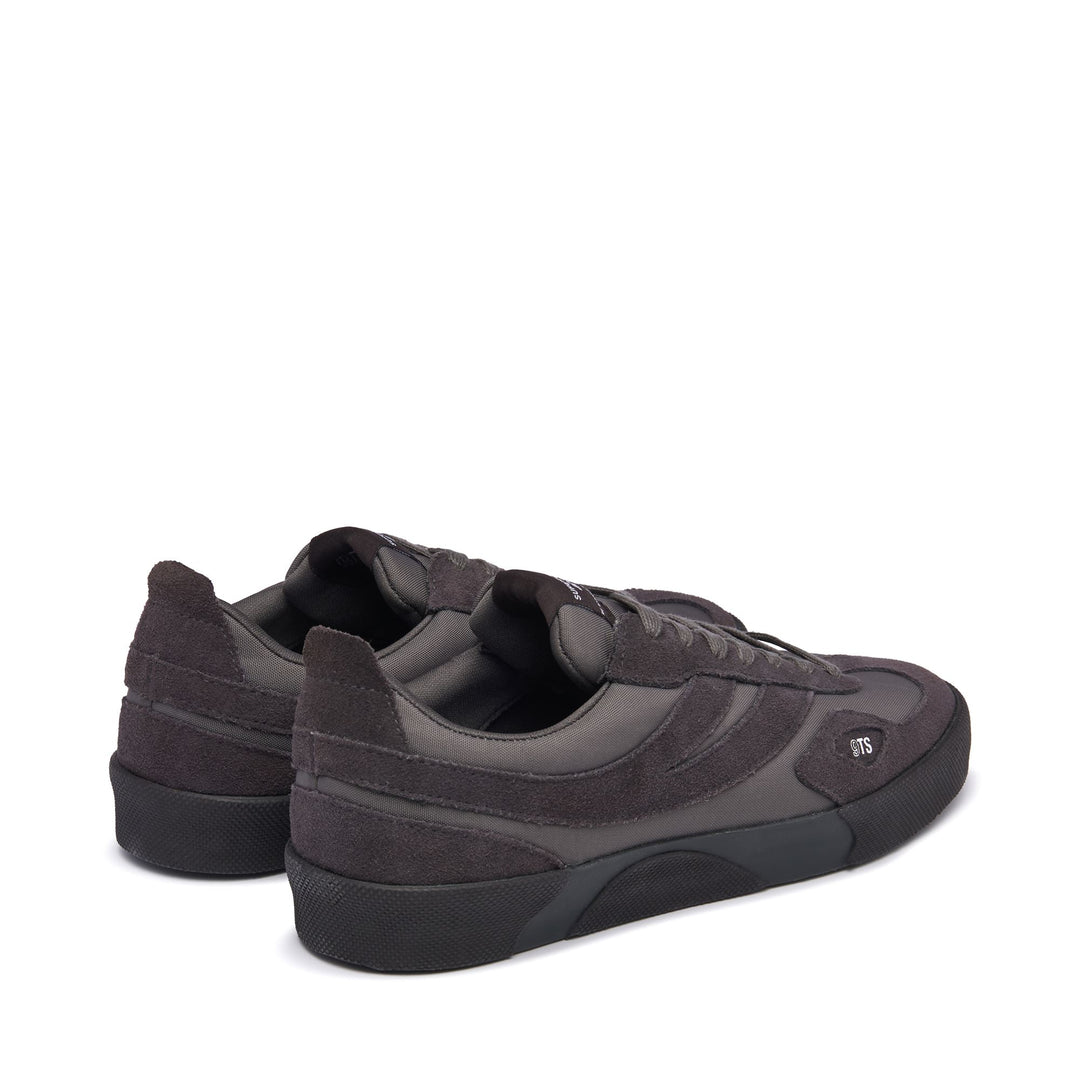 Unisex Grey Low Cut Sneakers with Suede Leather and Nylon Upper main