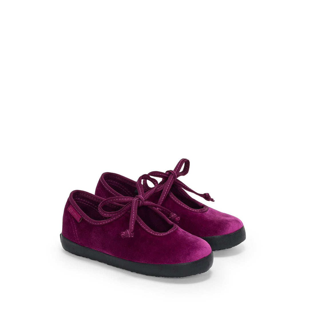 Girl's Ballerina Fuchsia with Velvet Upper main