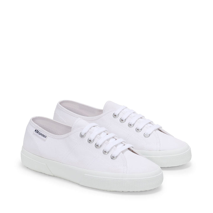 Unisex White Sneakers with Cotton Upper 2