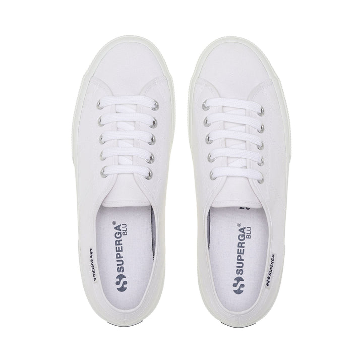 Unisex White Sneakers with Cotton Upper 4