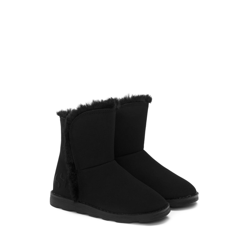 Girl's Black Boots with Synthetic Upper 02