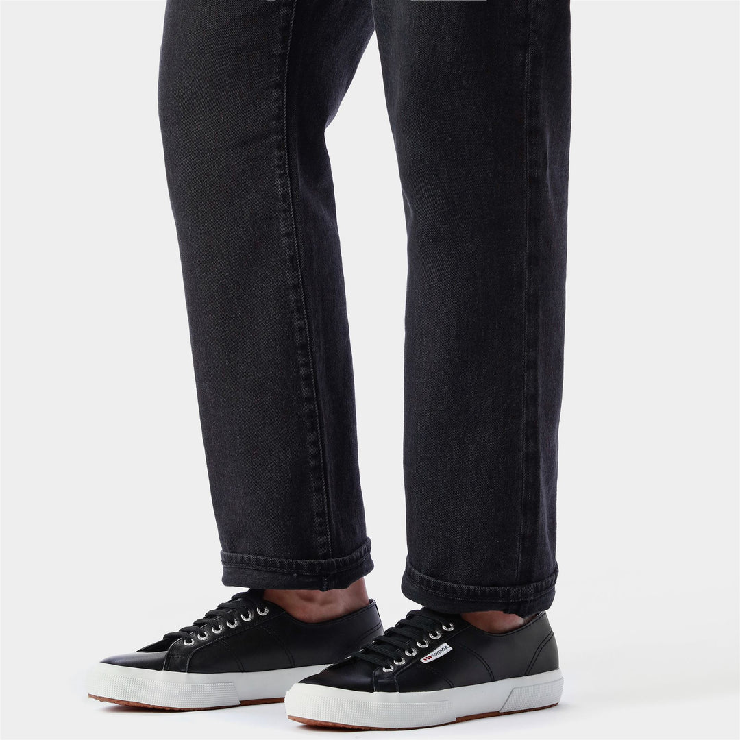 Schwarze Unisex-Sneaker mit Obermaterial aus Nappaleder main