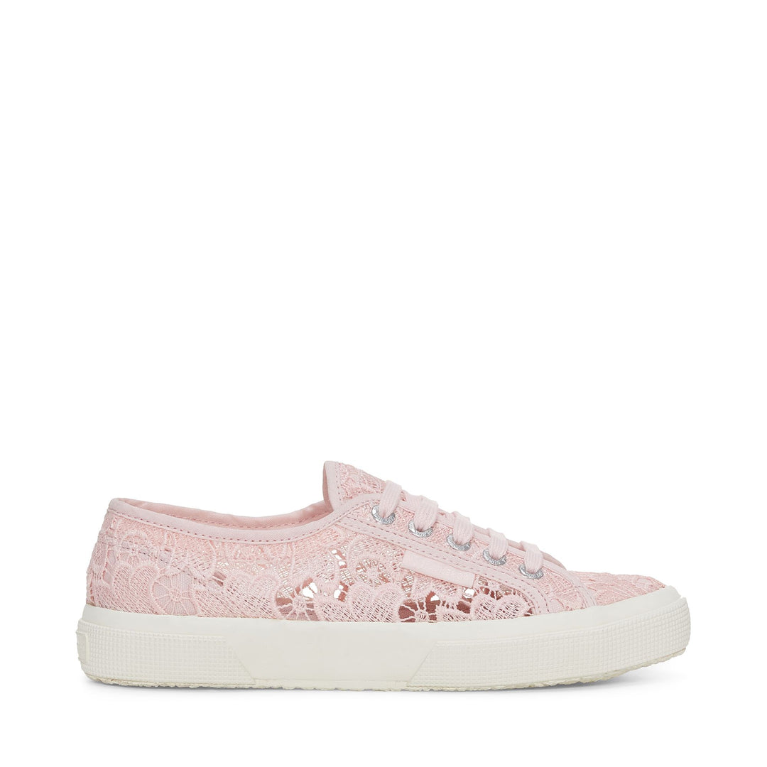 Woman's Classic Pink Sneakers with Cotton Upper 01