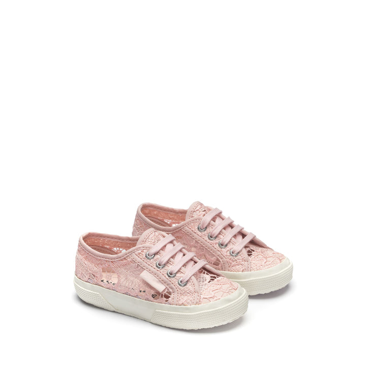 Girl's Pink Sneakers with Cotton Upper 2
