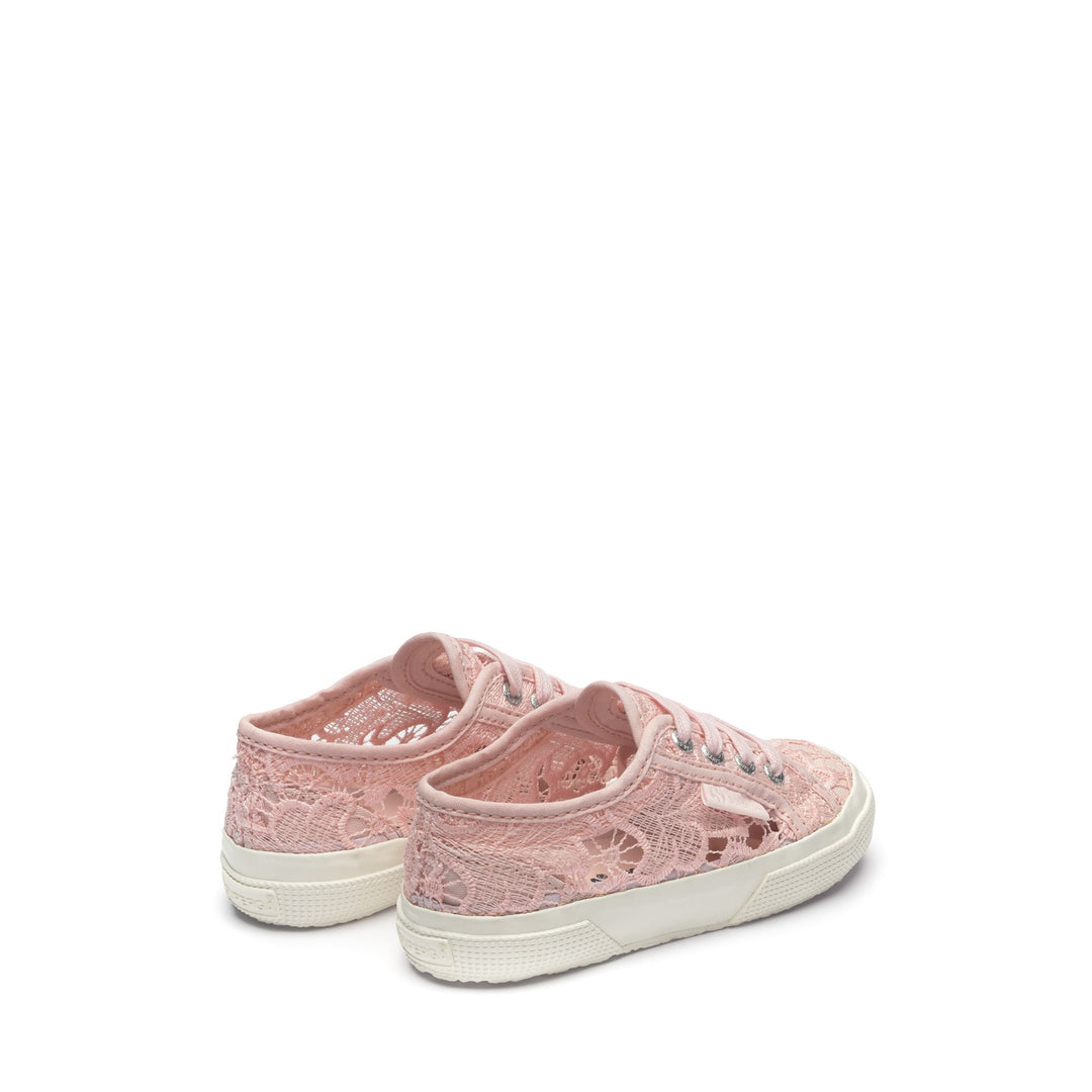 Girl's Pink Sneakers with Cotton Upper main