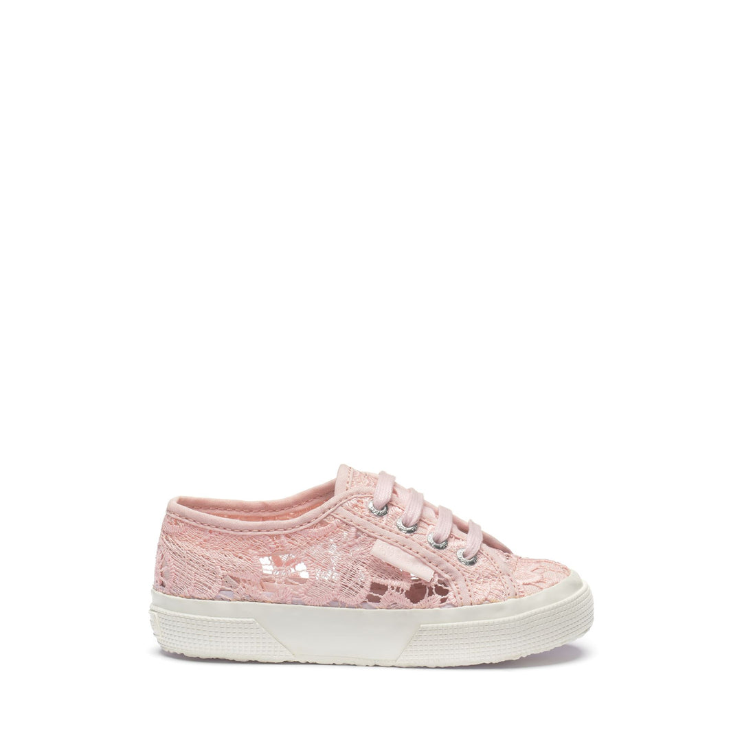 Girl's Pink Sneakers with Cotton Upper 01