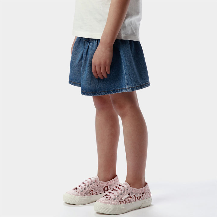 Girl's Pink Sneakers with Cotton Upper 6