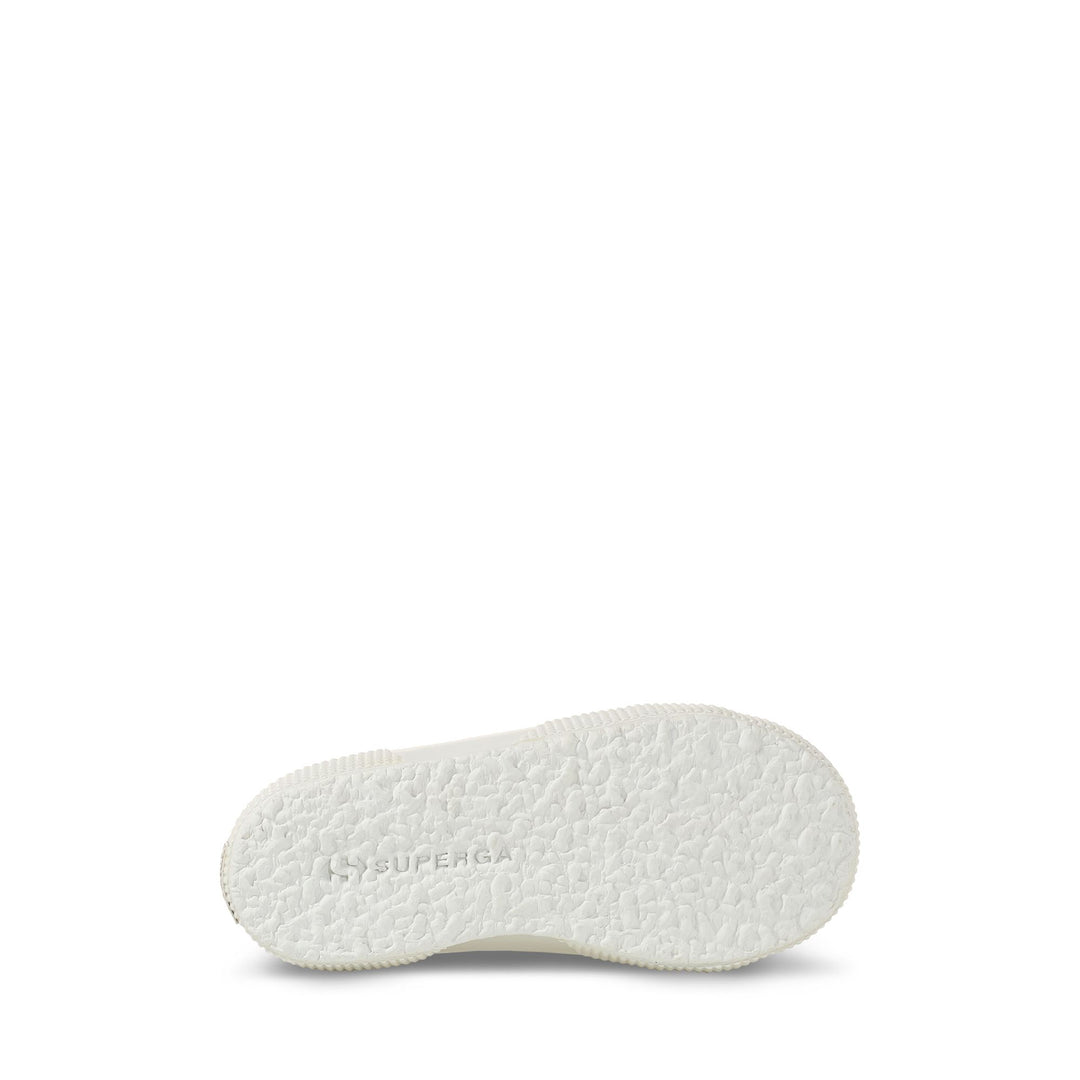 Sneakers basse bianche da bambina con tomaia in cotone main